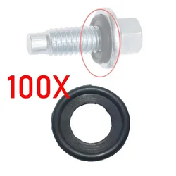 100 X Rubber Oil Drain Plug Gaskets Washer Replacement For GM Chevrolet Buick Cadillac Opel Astra Vauxhall Saab Ford Land Rover