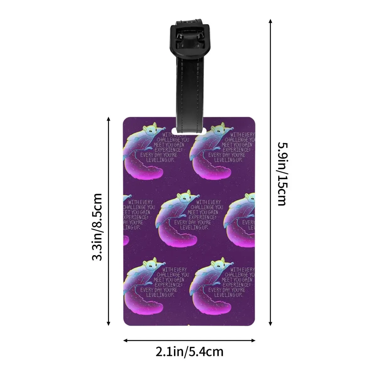 "كل يوم أنت التسوية" علامات الأمتعة السنجاب ذات الفضاء الطائر السفر لطيف الأمتعة الصعود علامة التسمية حامل معرف اسم العنوان