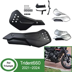 For Trident 660 Belly Pan Protector For Triumph Trident 660 2021-2024 Motorcycle Lower Engine Chassis Guard Skid Plate Spoiler