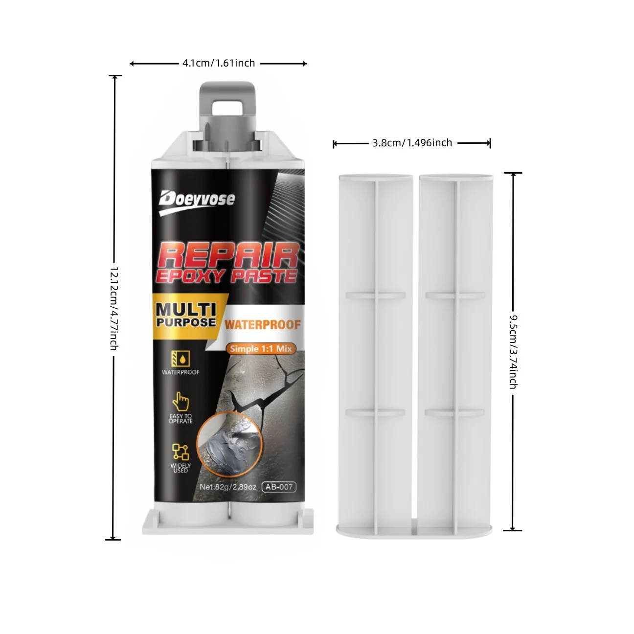 1:1 Gray White Two Part AB Epoxy Glue Metal Casting Repair Adhesive