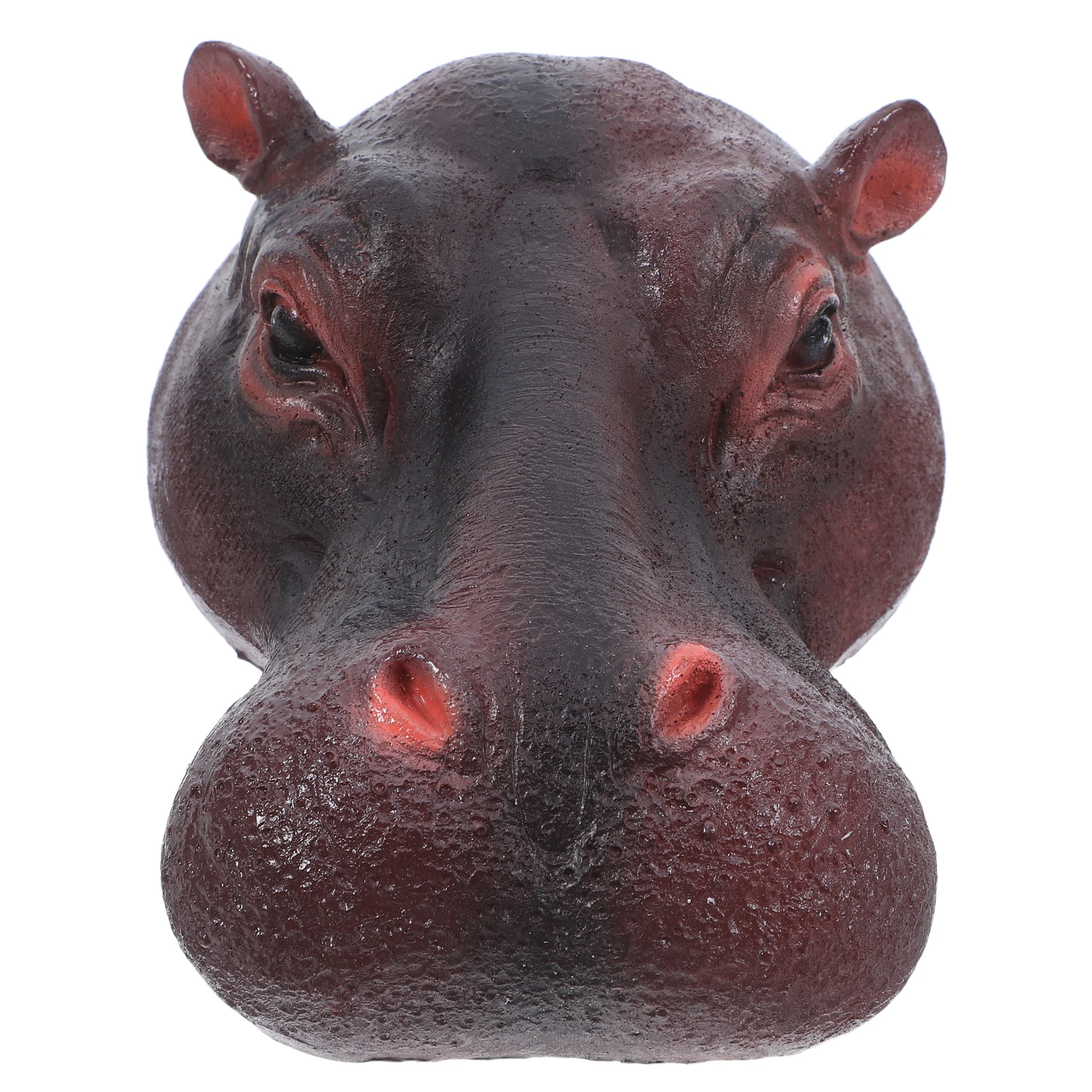 

Floating Animals Pond Hippo Head Waterproof Aquarium Landscape Resin Decor Realistic Design Lifelike Movement Garden Fish Tank