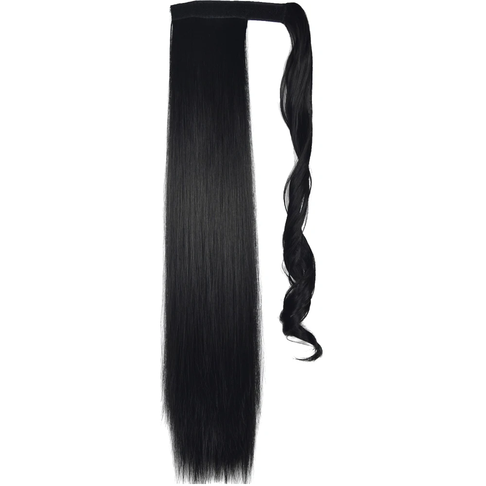 TOPREETY-Cabello sintético resistente al calor, extensiones de cola de caballo, envoltura recta, 4006