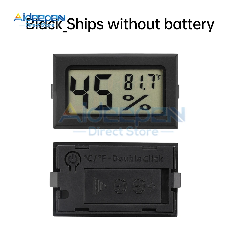 HM20 Mini Digital LCD Indoor conveniente sensore di temperatura misuratore di umidità termometro igrometro Gauge -20 ~ 60 ℃ con batteria
