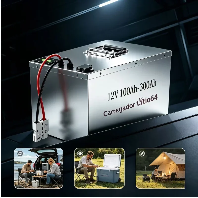 LIFEPO4 Battery 12V with BMS Lithium Iron Phosphate for Household Energy Storage 200AH 80AH 100AH 180AH 300AH - Backup Power for