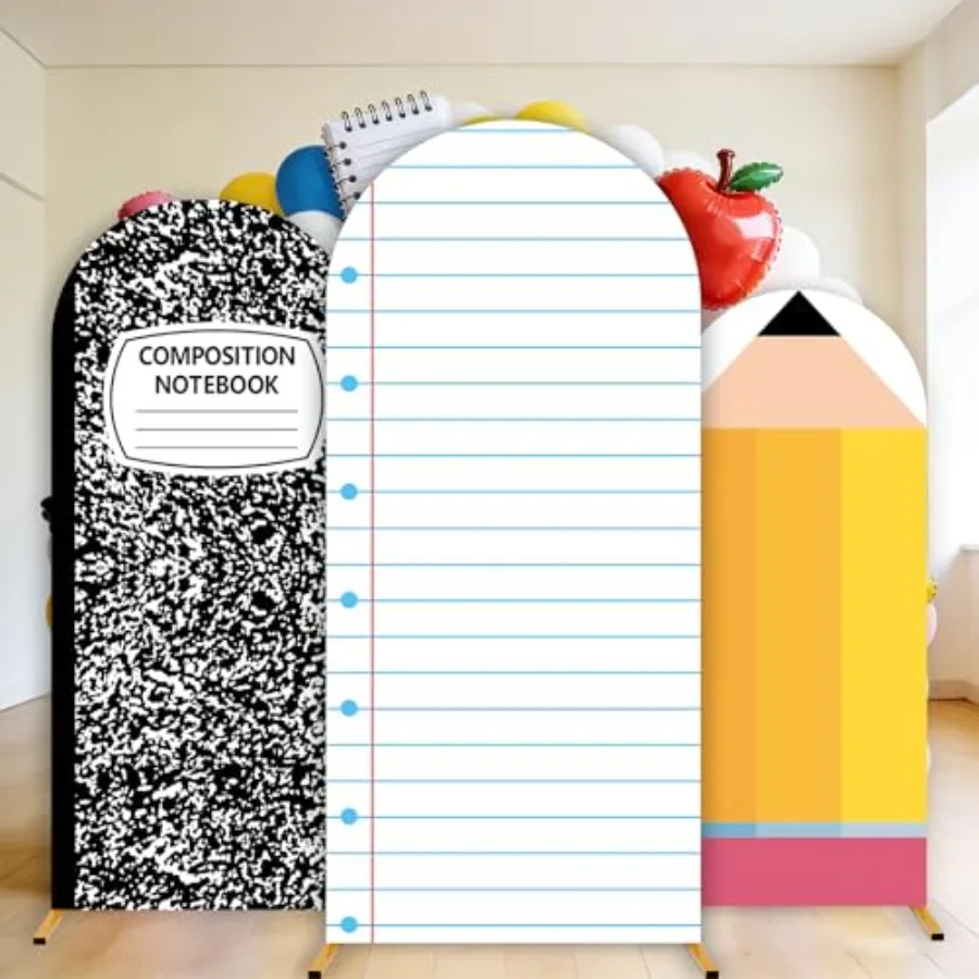 

Набор из 3-х арочных подставок для тетрадей (4, 5, 6 футов) с круглым верхом для школы, для тетрадей, бумаги и карандашей