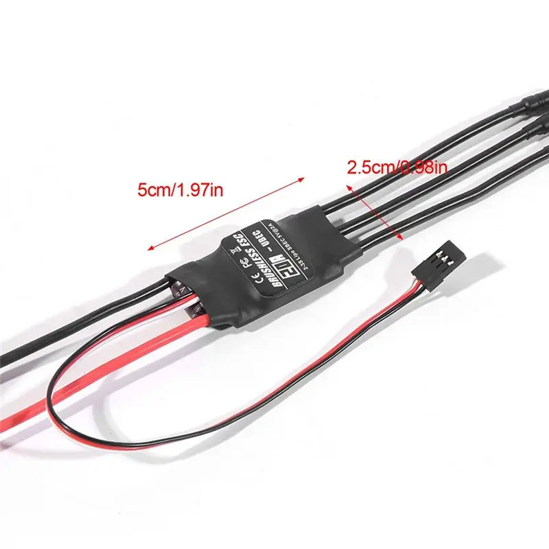 FBIL-20A Brushless ESC 2-3S Lipo Support BEC Output With Programming Card For RC Car Boat Aircraft DIY Parts view 3