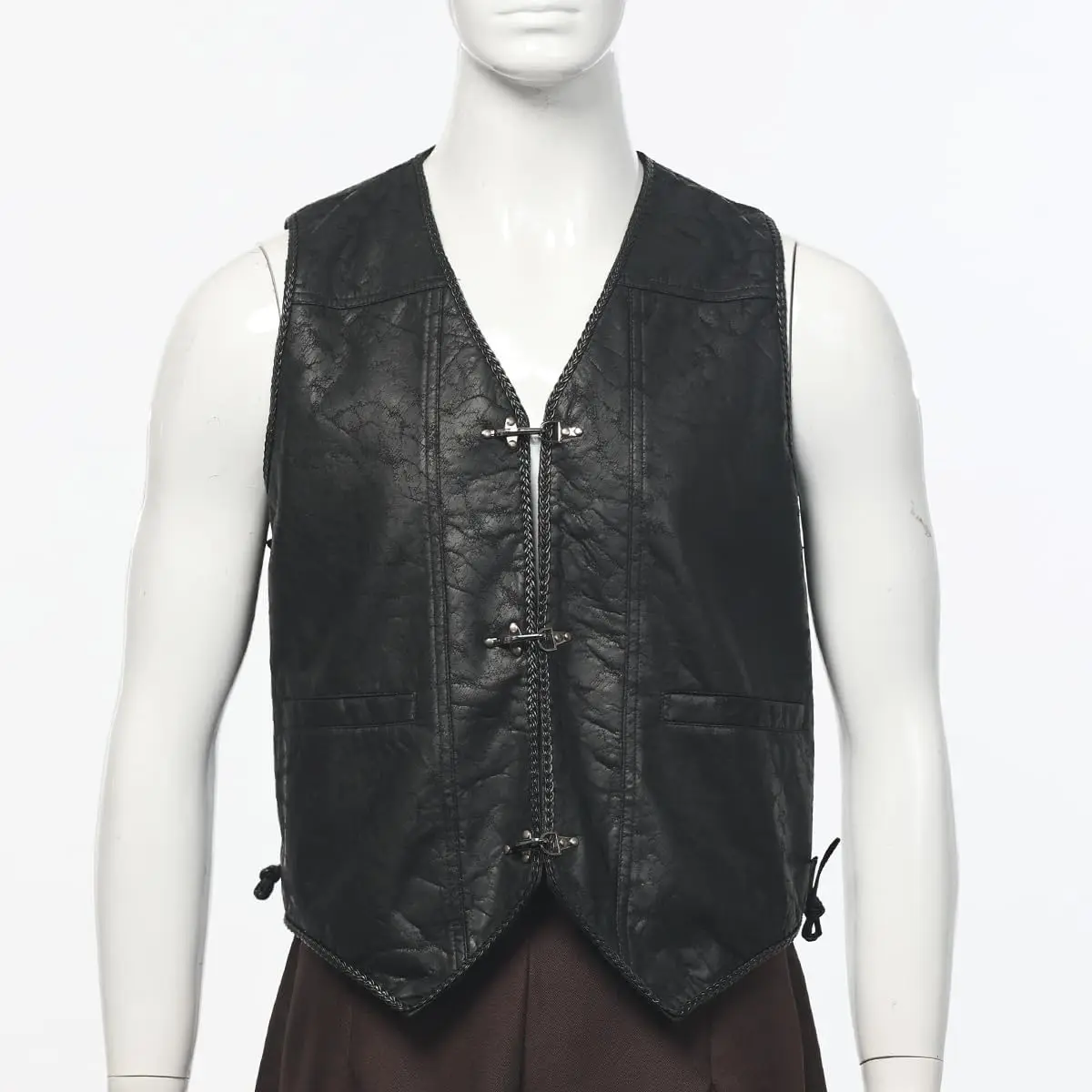 남성 르네상스 해적 조끼 중세 빈티지 민소매 양복 조끼 할로윈 바이킹 코스프레 의상