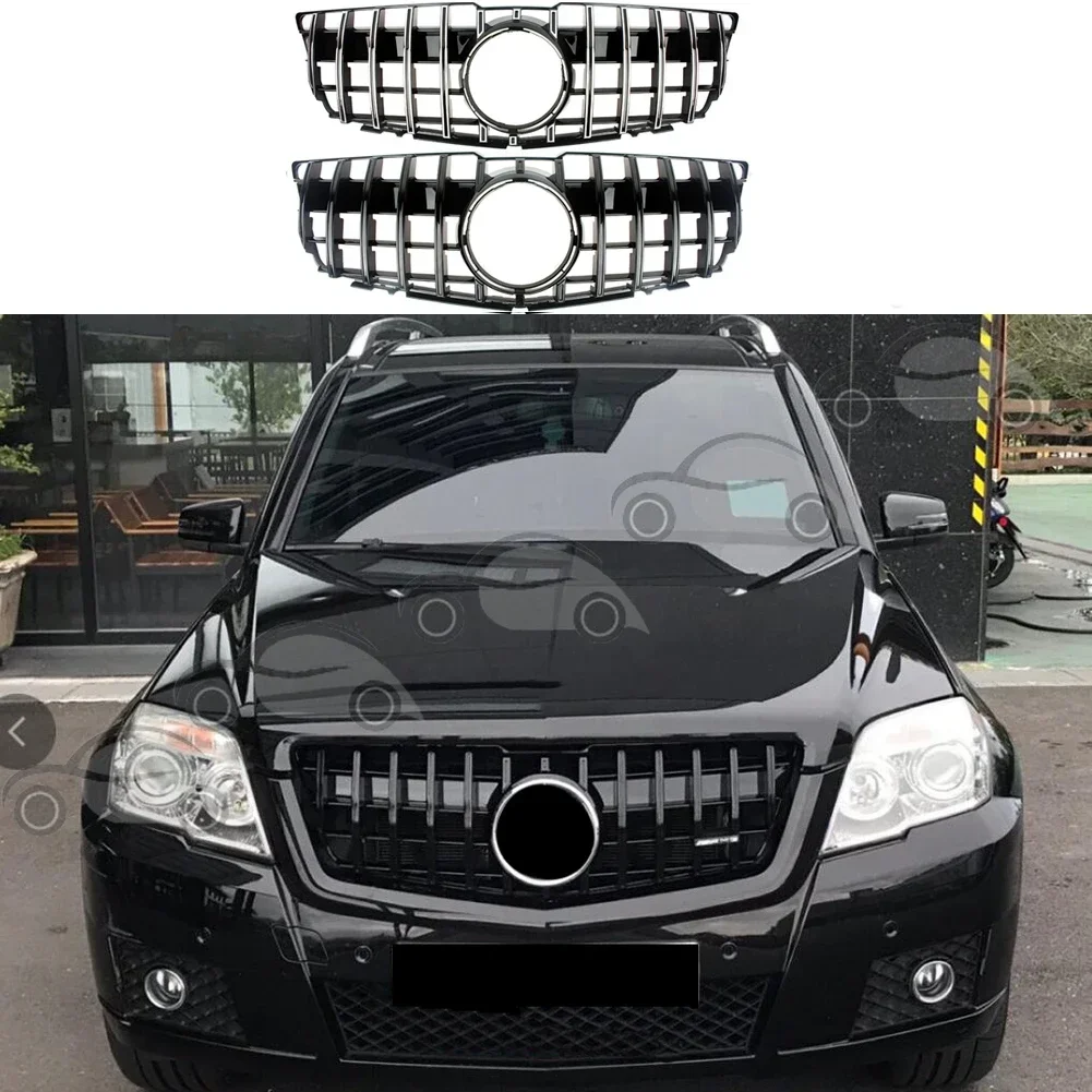 Front Bumper Racing Grill Billet Grille Cover For Mercedes-Benz X204 GLK-Class GLK280/300/350 2008-2012 GT