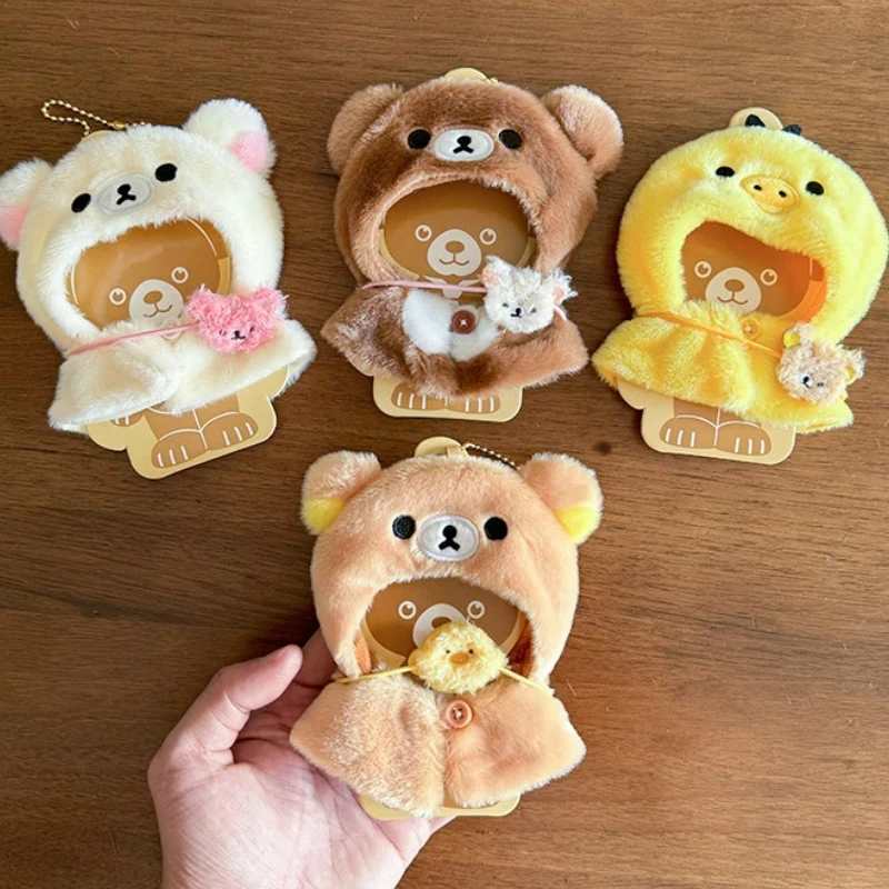 

Only Clothes For Rilakkuma Kiiroitori Korilakkuma Clothes 15cm Kawaii Doll Hooded Cape Headwear Doll Clothes Accessories No Doll