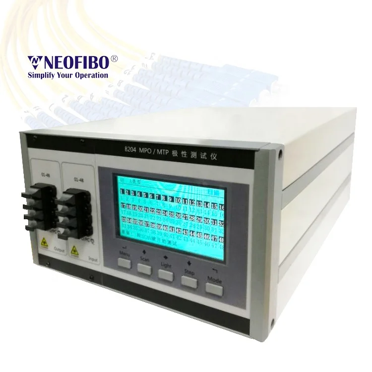 Neofibo FK 8204A equip multi wire cable tester fiber optic cable tester MPO MTP Cable Sequence polarized tester