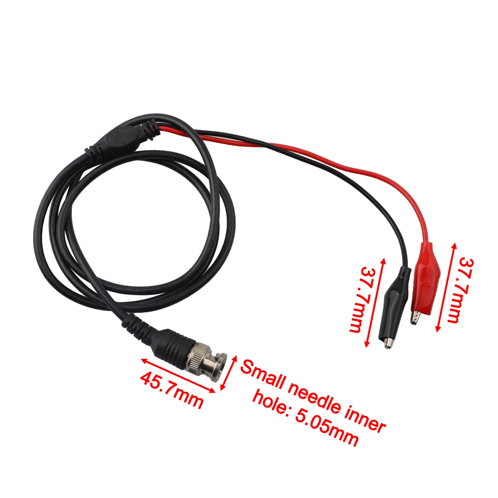 

Hand-held Testing Cable Length 970 20mm BNC Test Leads Oscilloscope Accessories 30VAC 60VDC Rating 5A Current Rating
