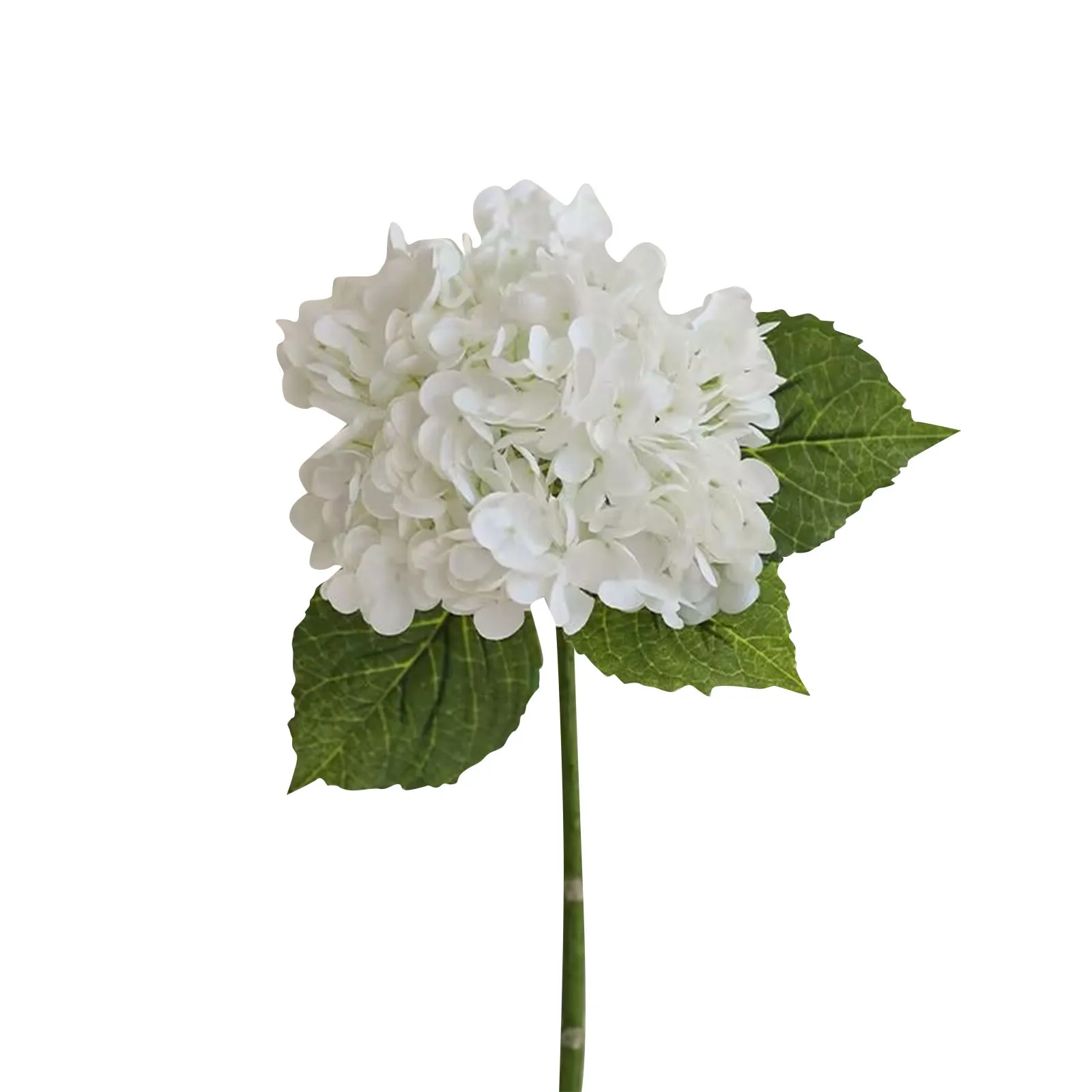 Blue Artificial Hydrangea Flowers Real Touch Green Artificial Hydrangea Branches Decoration Wedding Bouquet Flower Arrangement