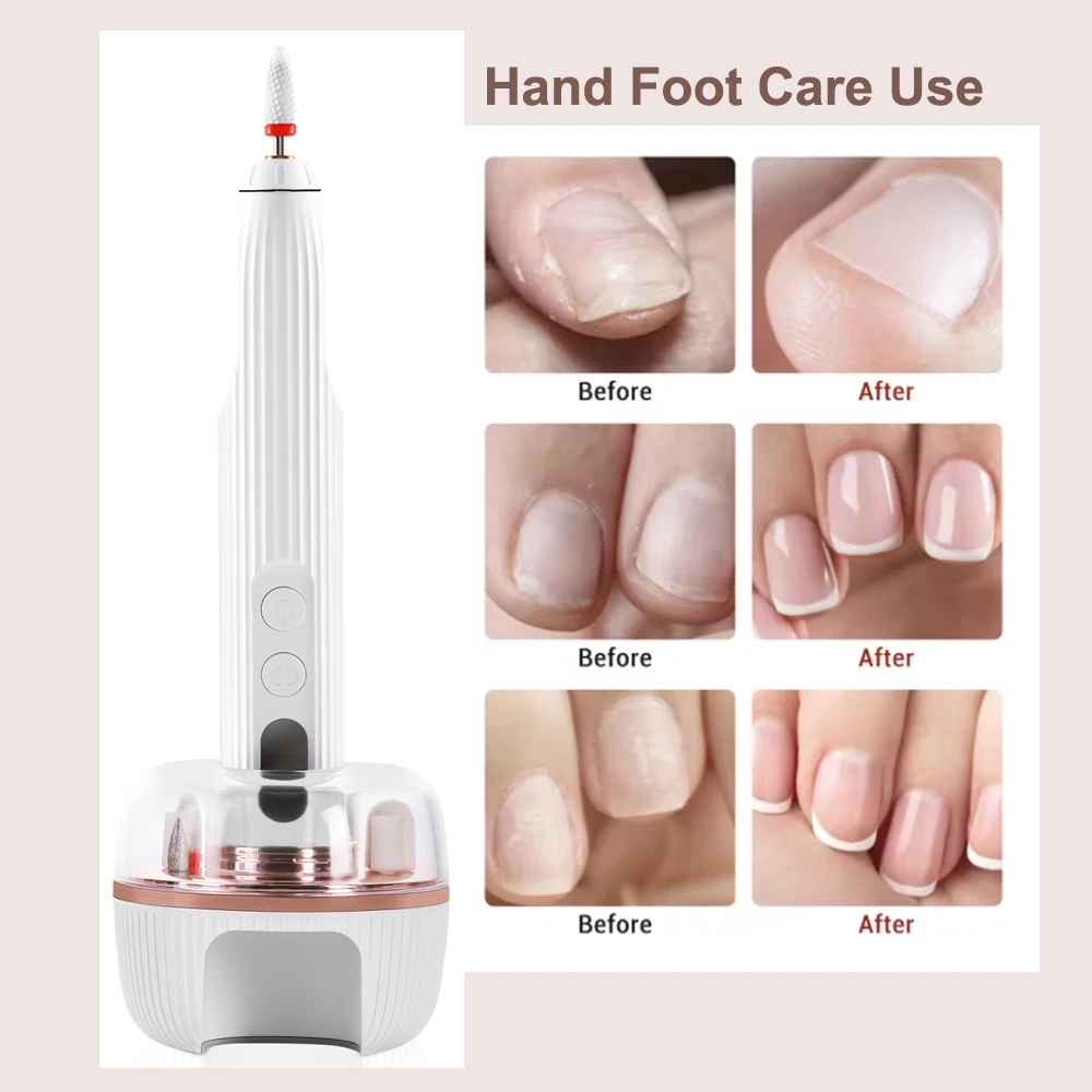 ワイヤレス電動ネイルファイルとUV LEDネイルランプ、ネイルドリルマシン、研磨・トリミング・ポリッシュ、マニキュア・ペディキュアセット