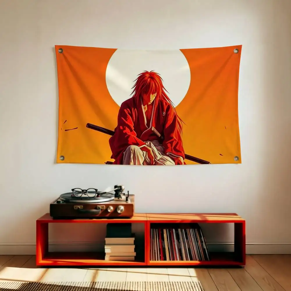 Pop Anime R-Rurouni Kenshin Flag Suitable For Party Club Outdoor Interior Wall Decoration Banner Fans Gift