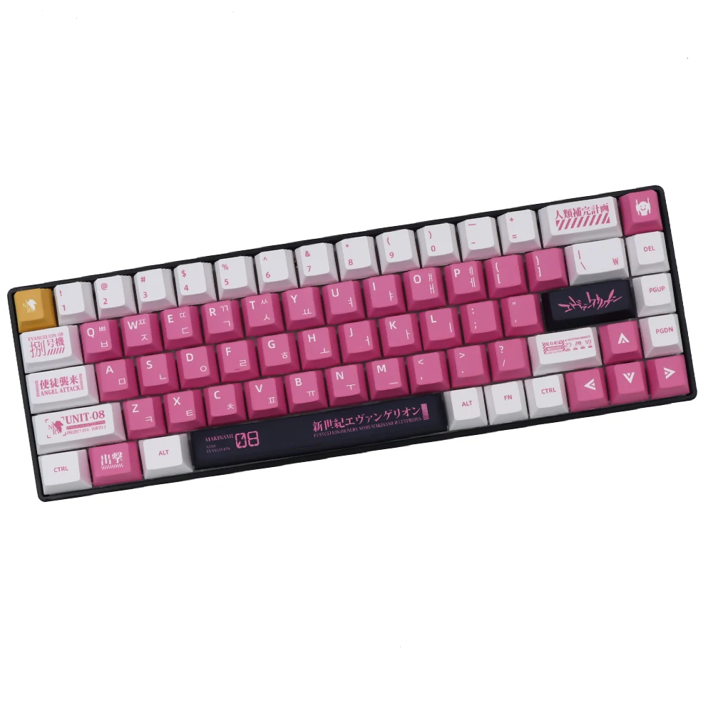 Spanish/French/German/Japanese/Korean/Russian Anime customized Keycaps Cherry Profile Keycap ISO layout for Mechanical Keyboard