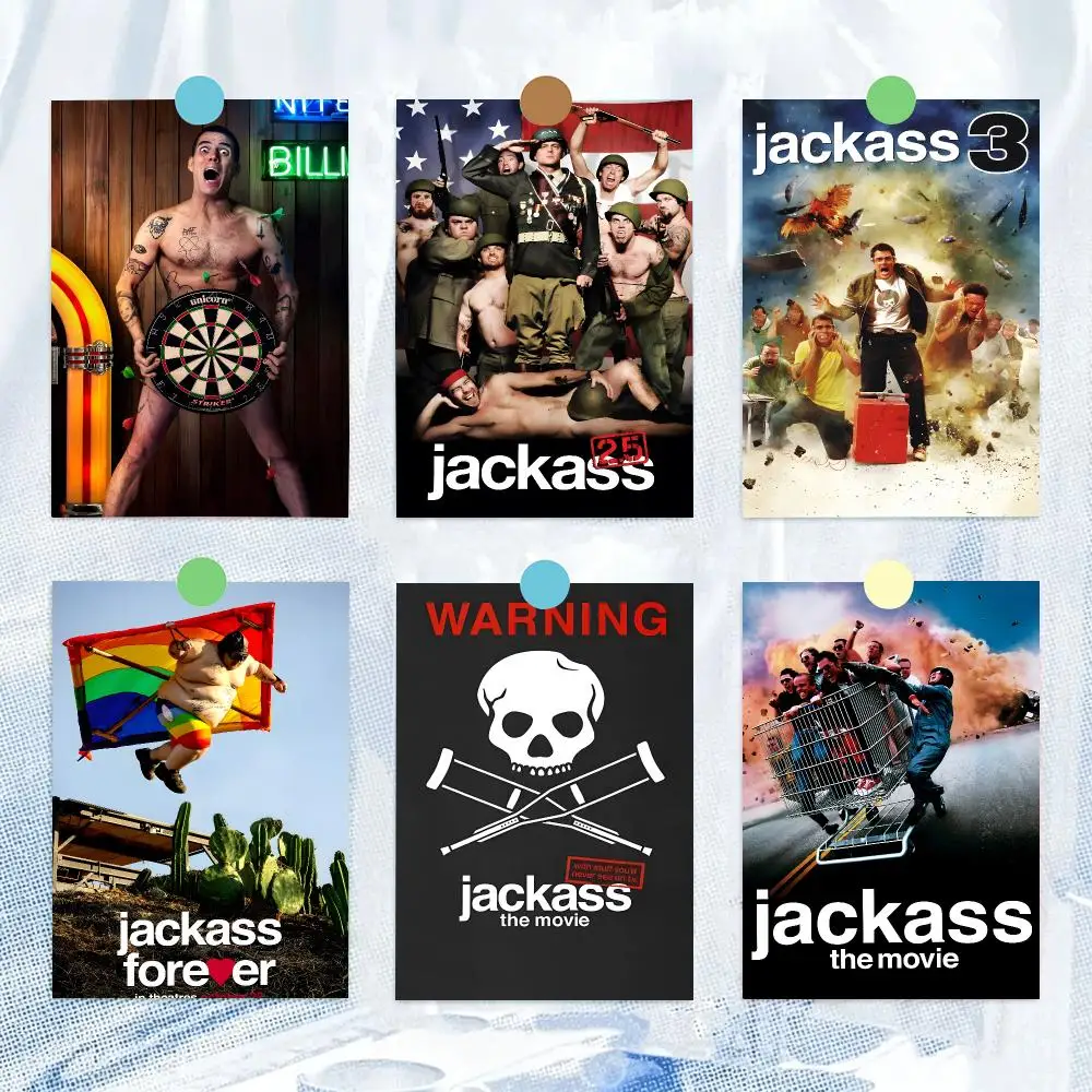 Comedy J-Jackass: The Movie Wild Stunt Classic Poster HD Wall Decor for Bedroom Living Room Dorm Bar Cafe Office Gift