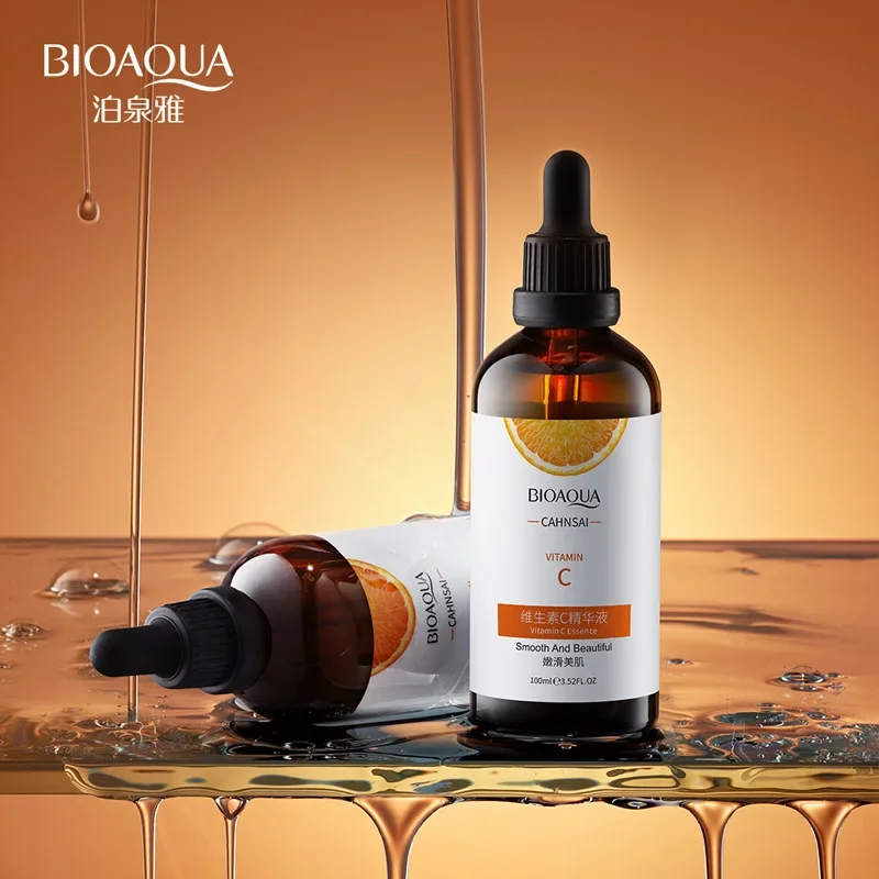 BIOAQUA Vitamin C Serum For Face Moisturizing Brightens Skin Repair Smooth Facial Essence Serum Facial Care Skincare Products