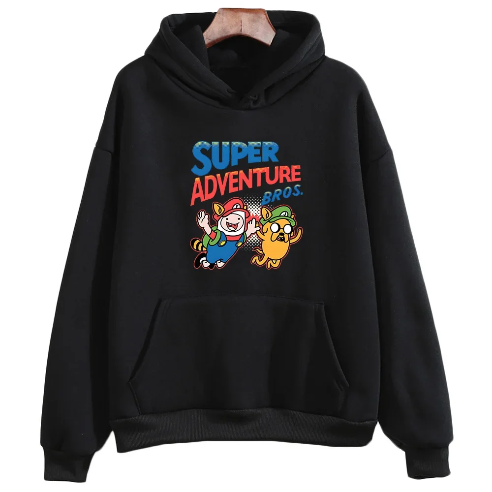 Adventuree Timee Finn and Jake Print Hoodie Women/men Cute Anime Clothes Autumn Casual Sweatshirt Long Sleeve O-neck Pullovers