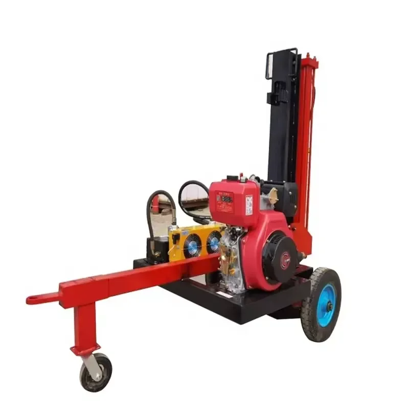CE Certification Large Tree Branch Log Section Splitting Machine Standing Lying Guillotine Type Tree Shredding Machine