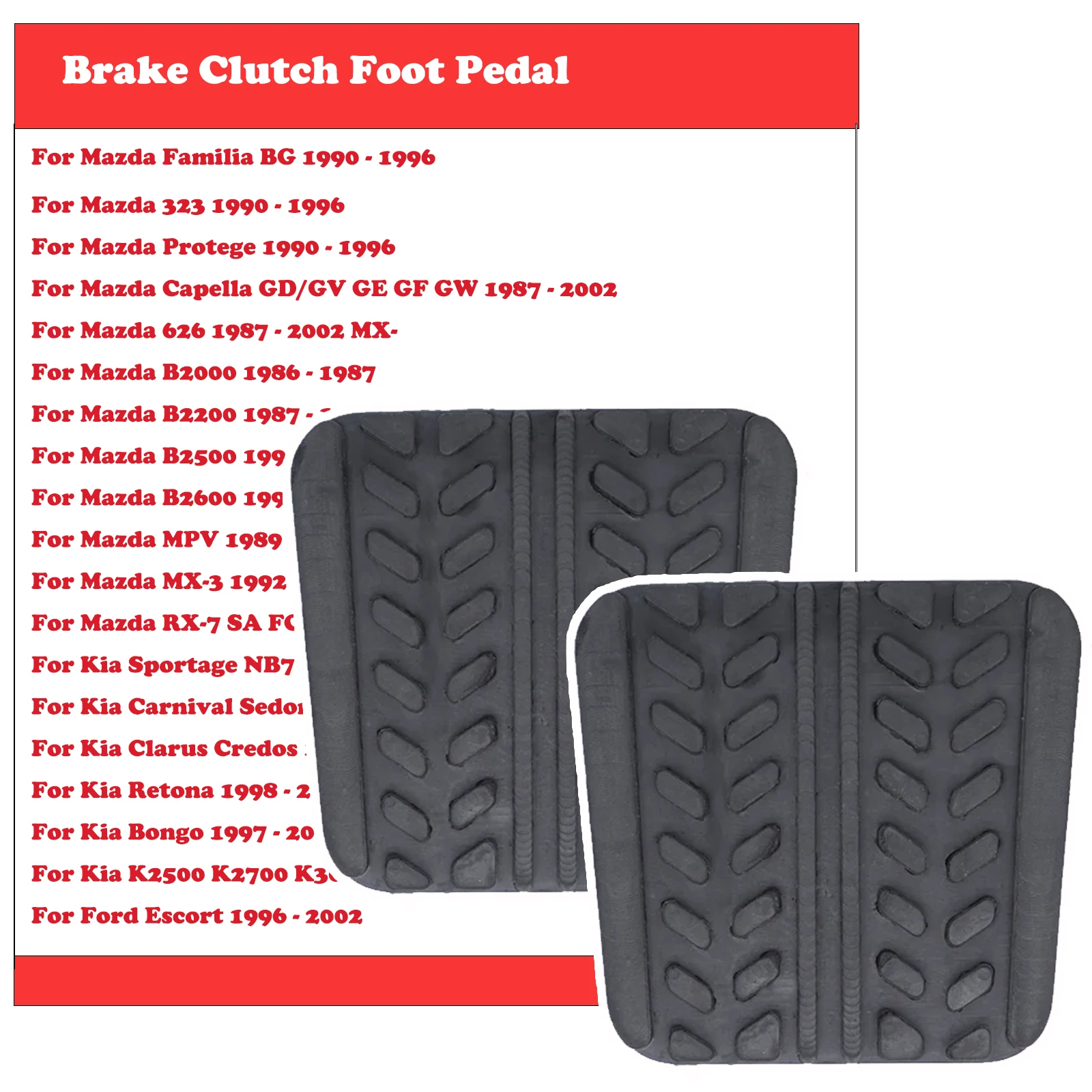 

Автомобильный тормозной педаль сцепления, резиновый чехол S 08343028 Для Mazda Familia Protege 323 Замена 1990 1991 1992 1993 1994 1995 1996