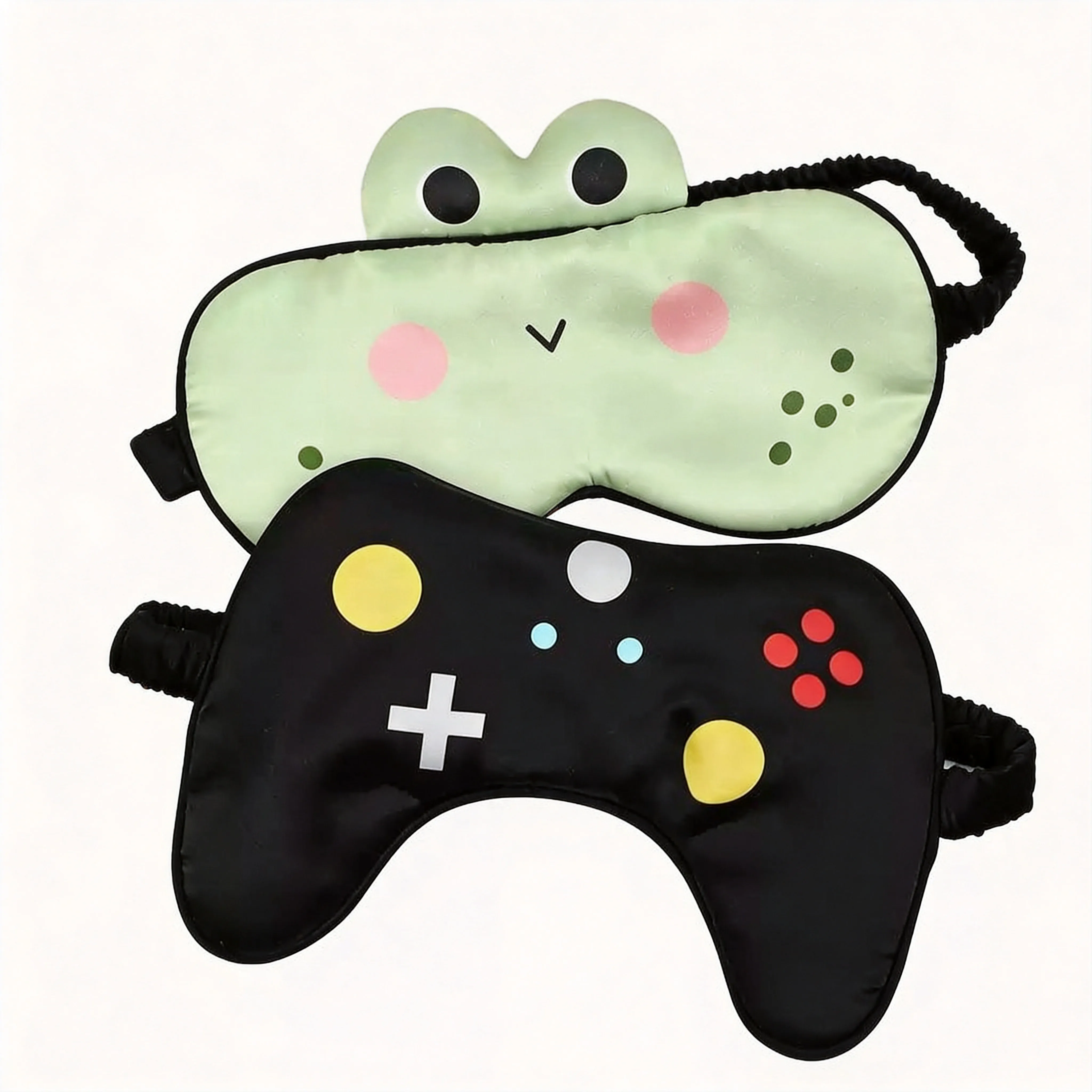 Kindercartoon 100% moerbeizijde lichtblokkerend oogmasker, ademend en zacht zijden slaapmasker voor jongens en meisjes, oogbescherming voor reizen en dutjes