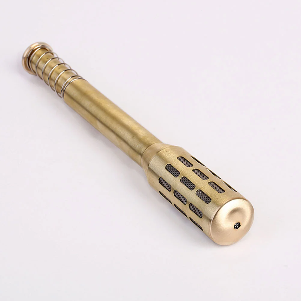 

Big Copper Brass Moxa Roller Stick Moxibustion Massage Burner Improve Blood Circulation (Gold)