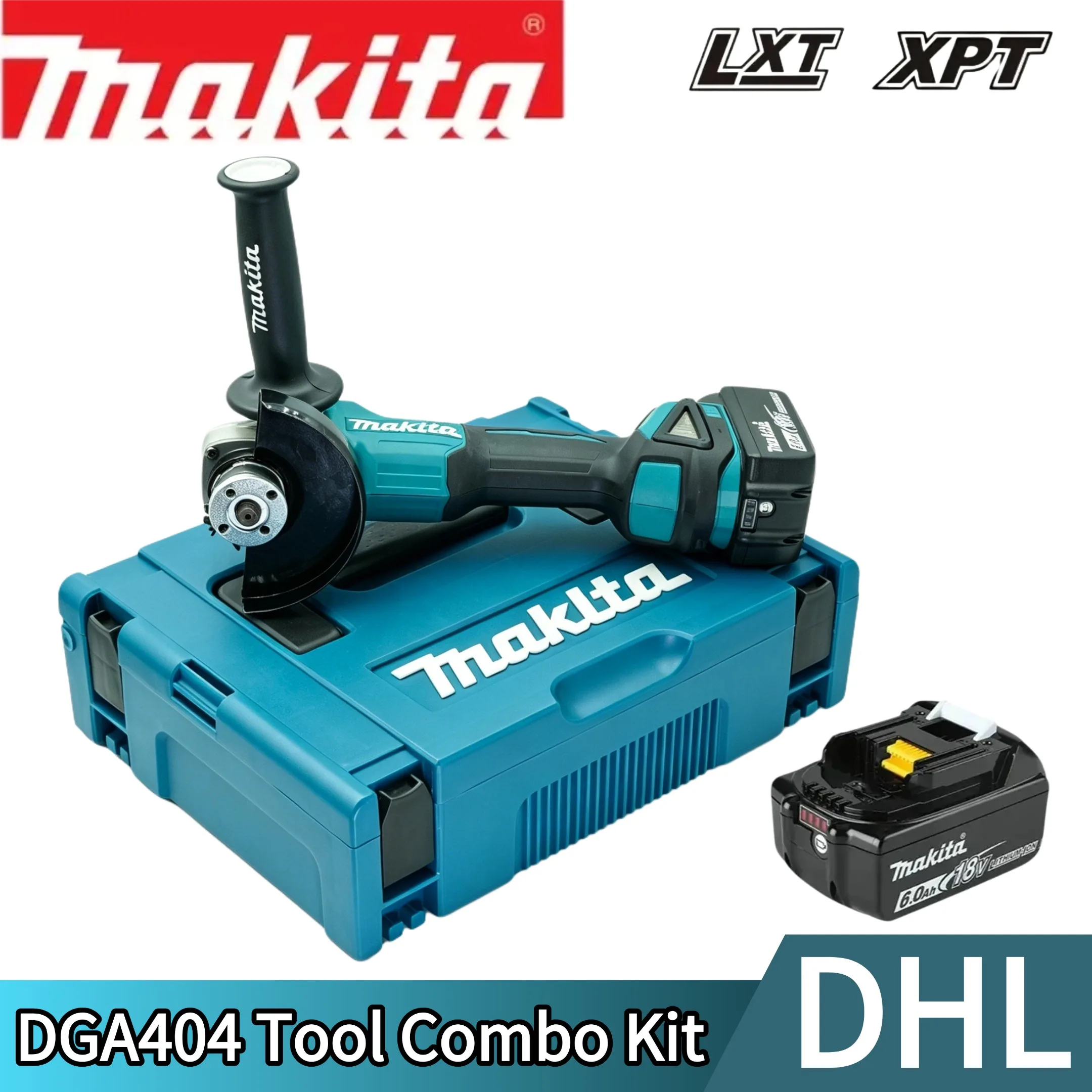 

Makita 18V 125mm DGA404 Brushless Electric Angle Grinder High Power Rechargeable Lithium-Ion for Cutting And Polishing