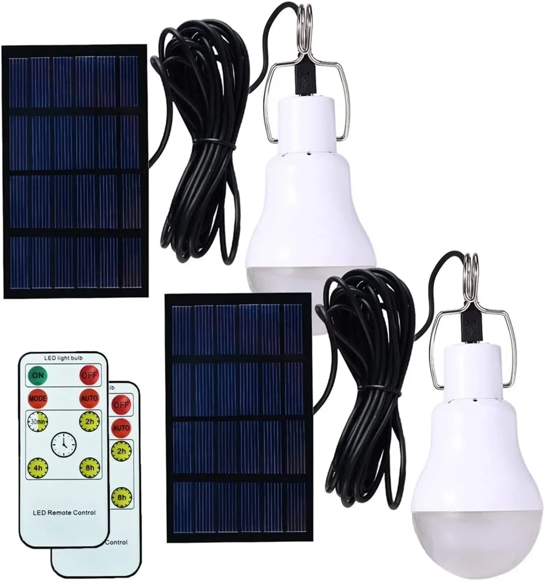 Lampadina solare a LED impermeabile per esterni 5V USB ricaricata sospesa di emergenza lampada alimentata a luce solare portatile potente per interni