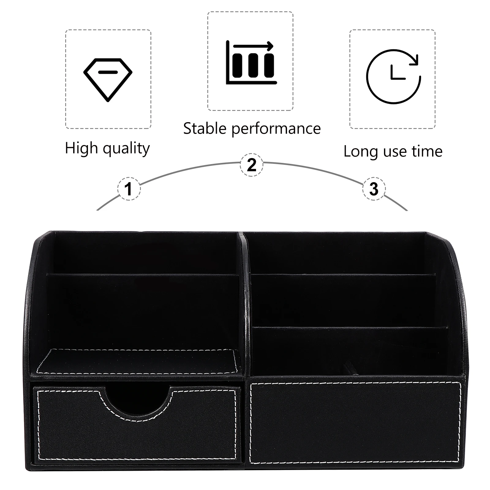 

Multifunctional Pu Pen Holder Organizer For Office School Supplies Elegant Pen Container Storage Decorative