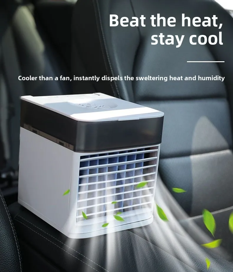 12V/24V Car Cooling Fan & Mini Air Conditioner, Water Cooling Evaporative Cooler for Vehicle Truck Interior Cooling