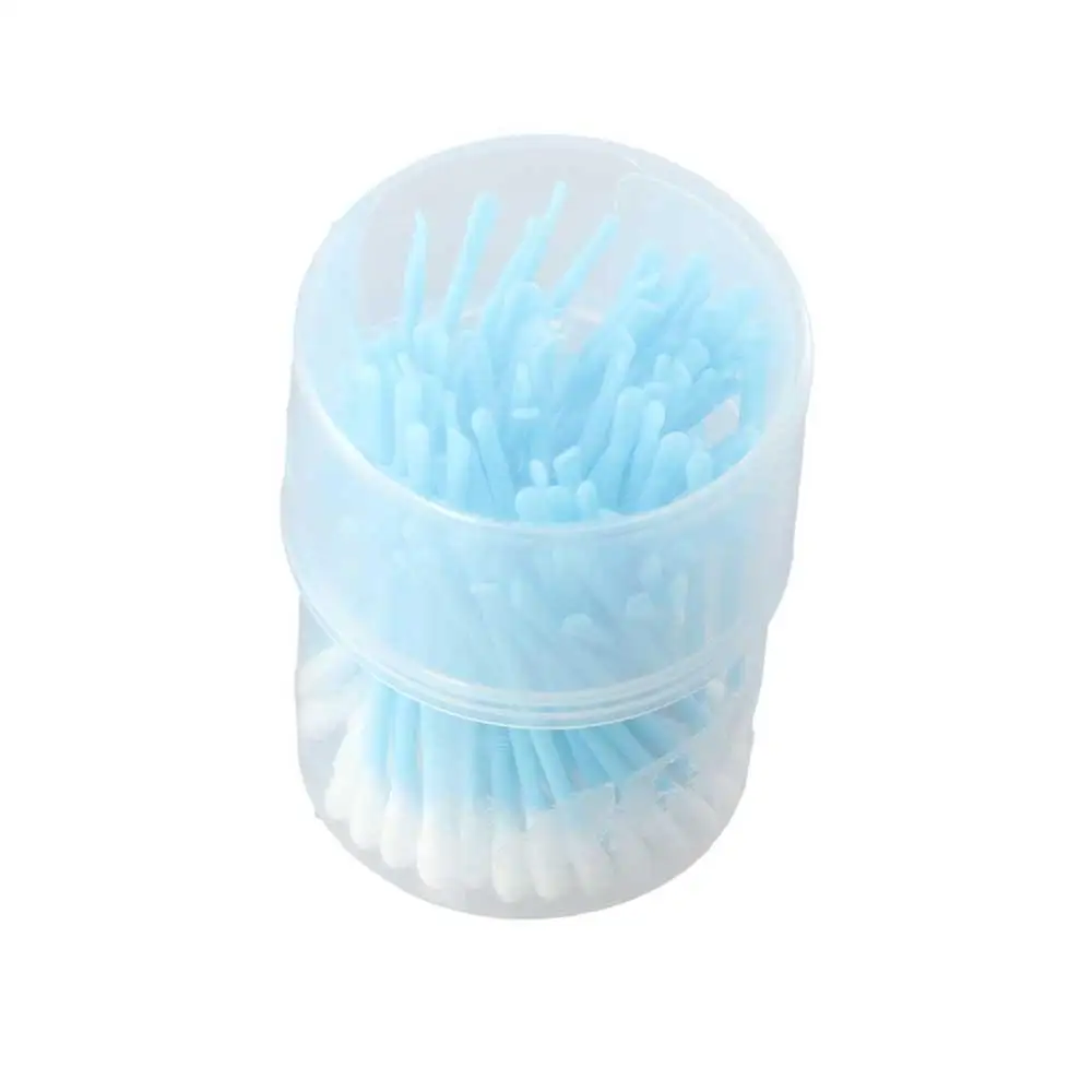 100Pcs/set Eyelash Extension Glue Removing Double Head Cotton Swabs Cotton Bud Ear Pick Cleaner Makeup Cotton Stick