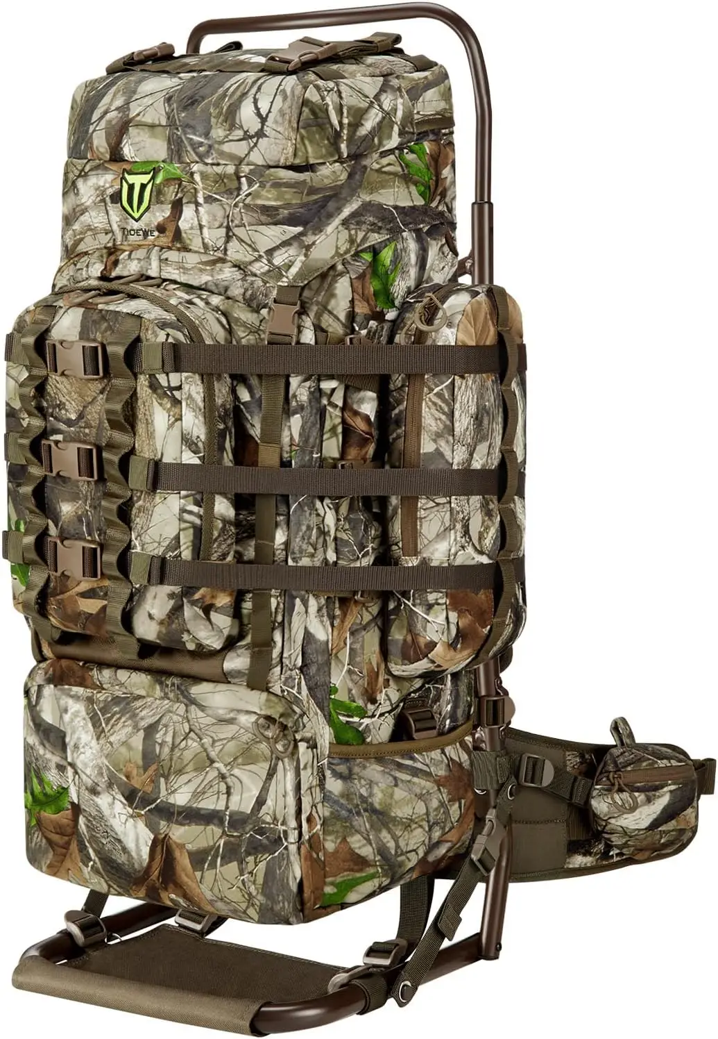 

Hunting Backpack 5500cu with Frame and Rain Cover for Bow/Rifle/Pistol