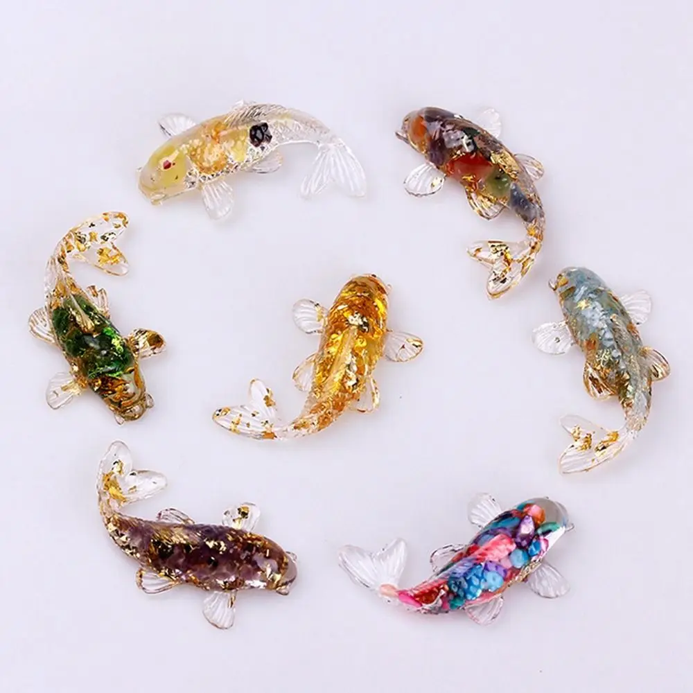 Gift Handicraft Natural Crystal Home Decoration Resin Crafts Wedding Accessories Car Pendant Fish Ornaments Artificial Fish