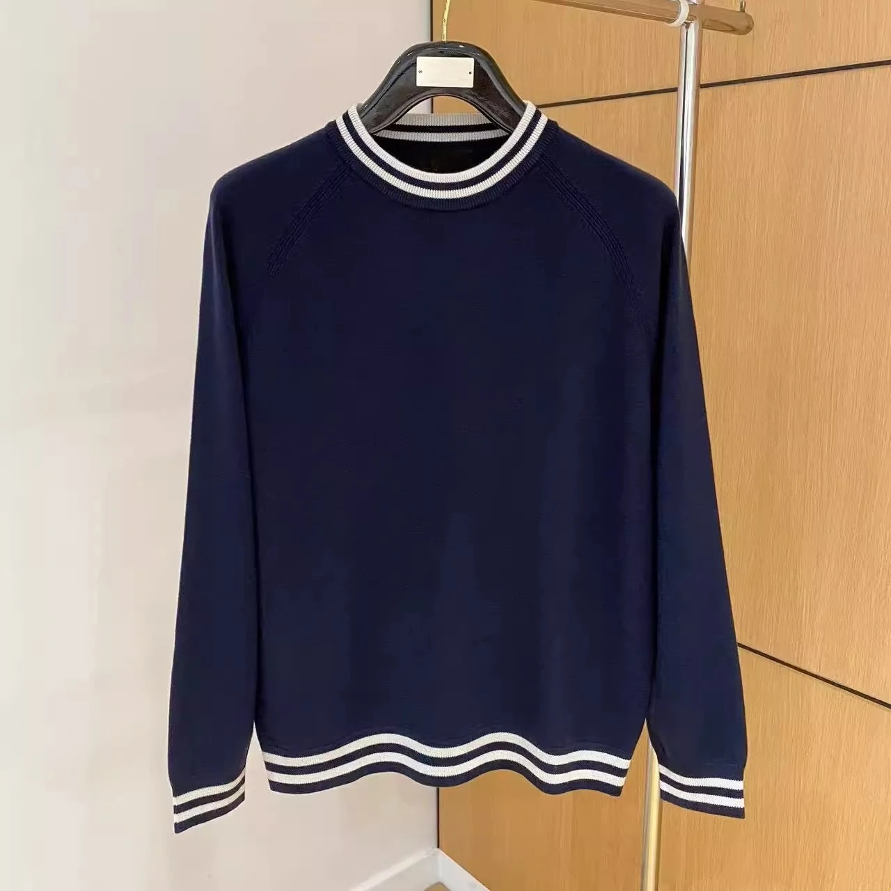 

Italian LP casual sports crew neck long-sleeved knitted sweater