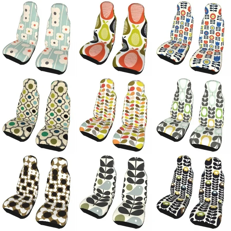 Orla Kiely Multi Stem Universal Car Seat Covers Fit Any Car Van RV Scandinavian Mid Century Modern Auto Seat Cover Protector 2PC