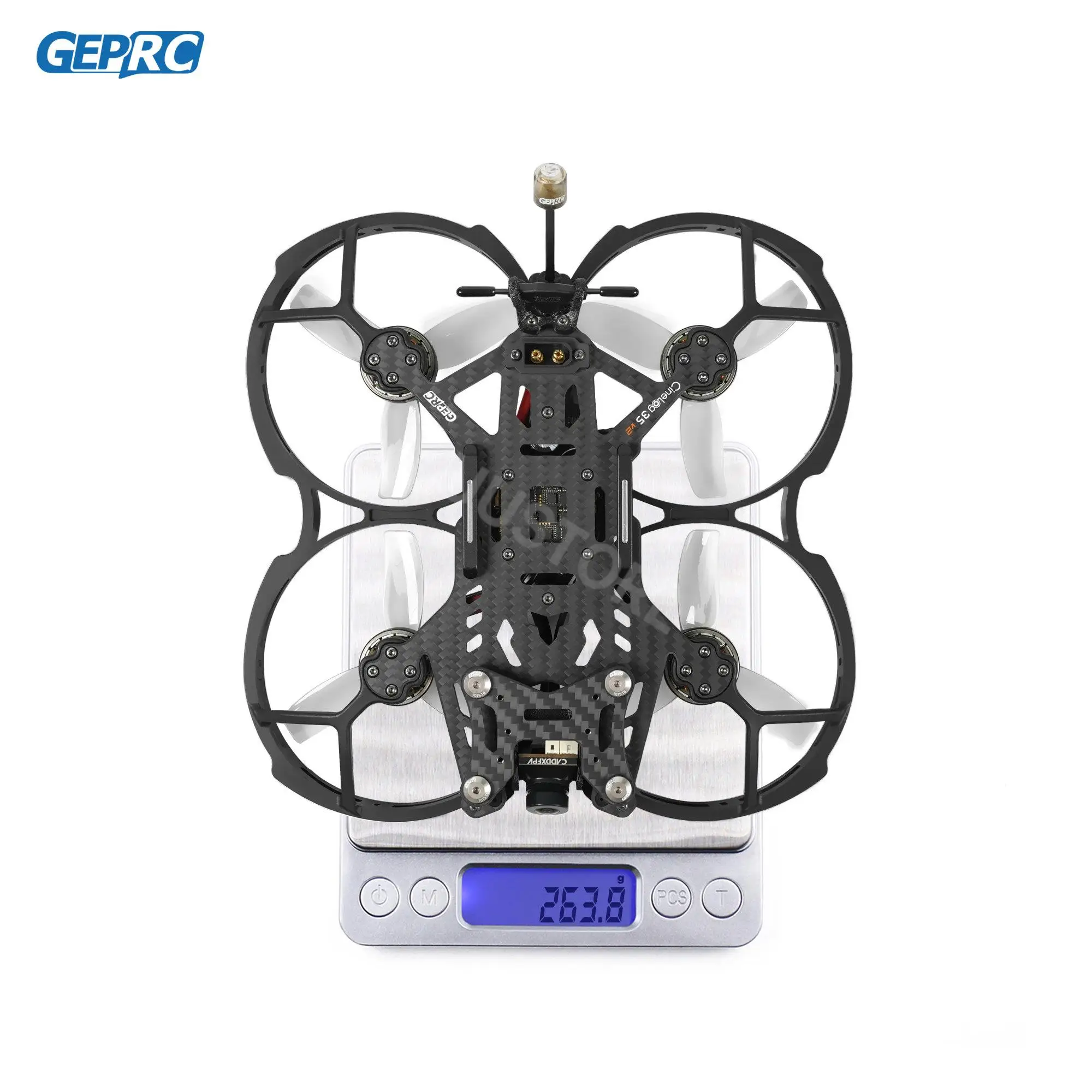 GEPRC Cinelog35 V2 3.5 inch Analog FPV Cinewhoop Drone F722-45A AIO V2 FC 2105.5 Motor 5.8Ghz VTX Caddx Ratel 2 RC Quadcopter