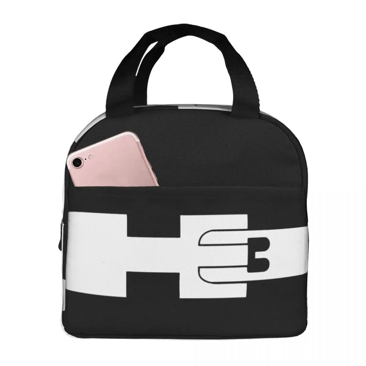 

Hummer H3 Carbon Decal Lunch Bag Unisex Portable Cooler Insulated Lunch Box Food Bento Box