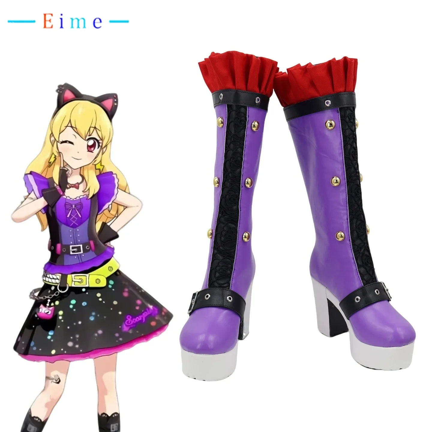 Hoshimiya Ichigo تأثيري أحذية أنيمي اكسسوارات هالوين كرنفال الأحذية بولي أحذية أحذية من الجلد تأثيري الدعائم مخصص #1