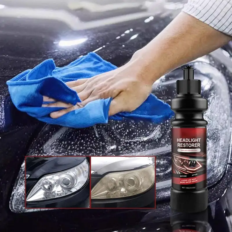 

Auto Headlight Restoration Cream Auto Headlight Restoration Repair Paste Professional Formula Restoration Cleaner For Truck