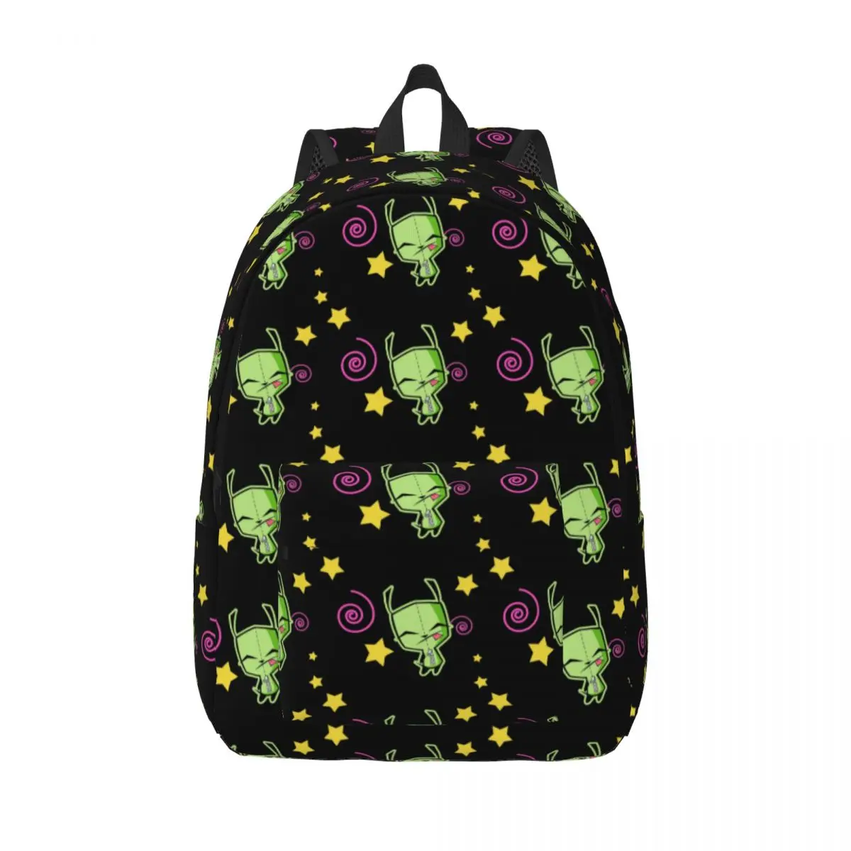 Cute Invader Zim Gir Backpack for Men Women Casual High School Hiking Travel Daypack Laptop Canvas Bags Sports
