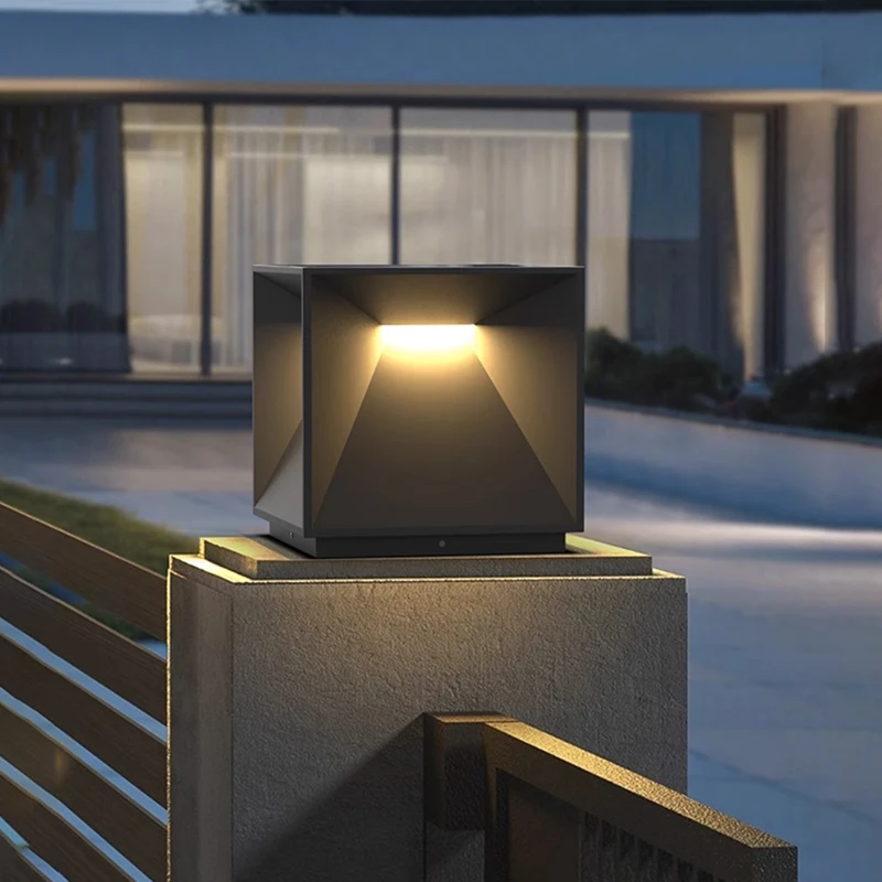 

Outdoor solar stigma lamp Villa courtyard wall lamp Door pillar lamp