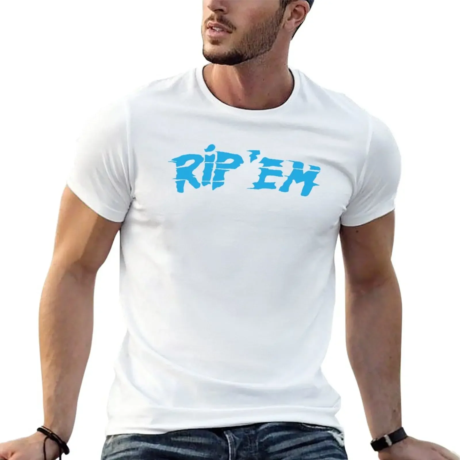 Nowy RIP EM BROTHER! T-Shirt oversize t-shirt graficzny t-shirt chłopięcy biały t-shirt męski