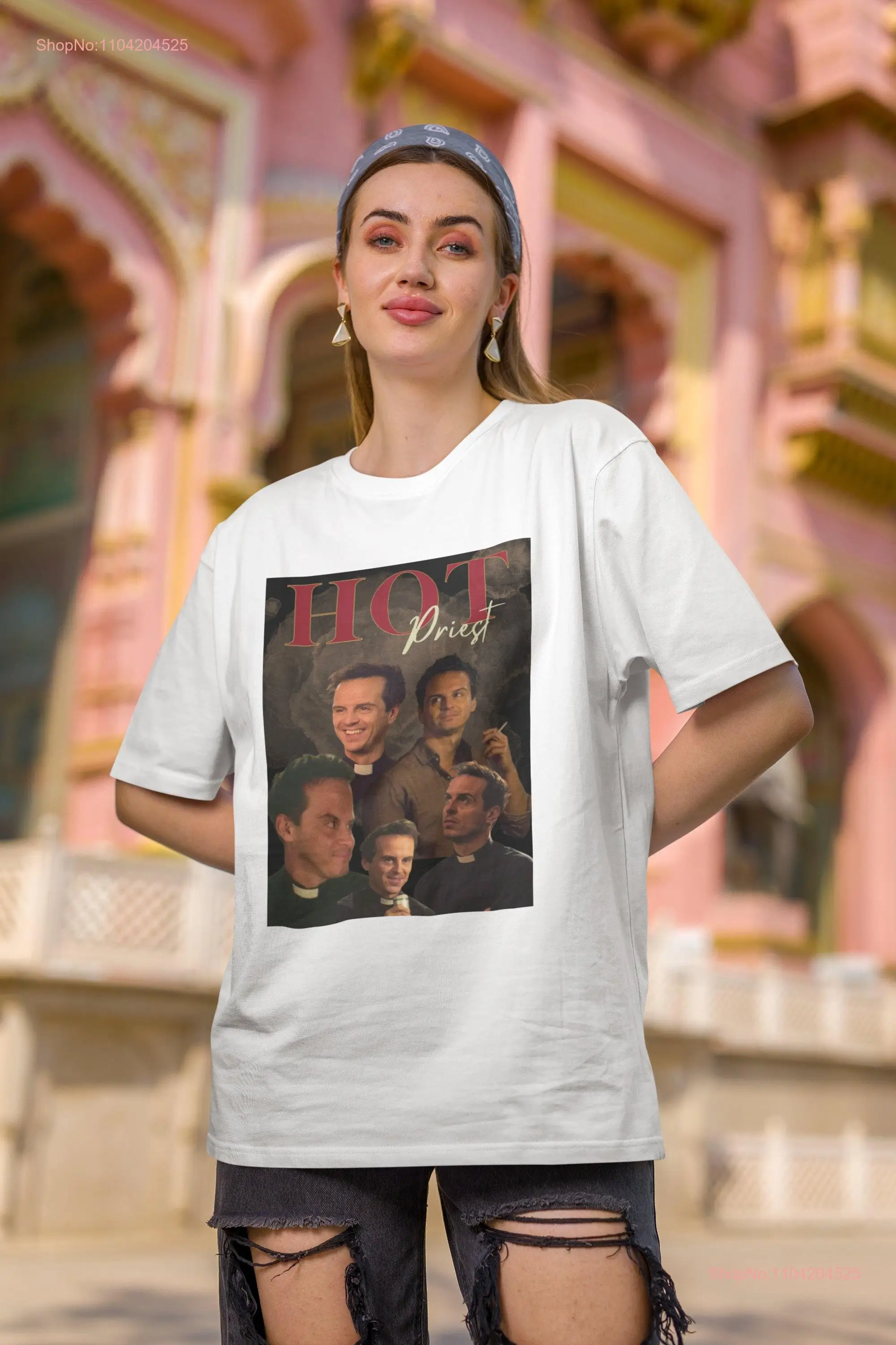 Fleabag Hot Priest T Shirt TV Show Character Fan Apparel Phoebe Waller Bridge Inspired long or short sleeves