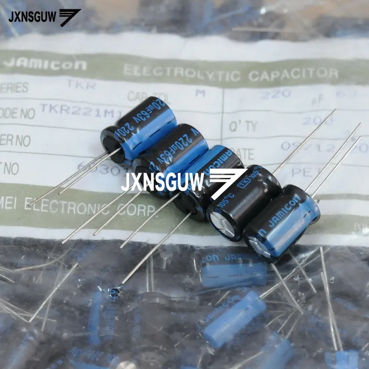 

20PCS NEW JAMICON TK 63V220UF P5MM straight Insert Electrolytic capacitor 220uF/63v Aluminum electrolytic 105degrees 220UF 63V