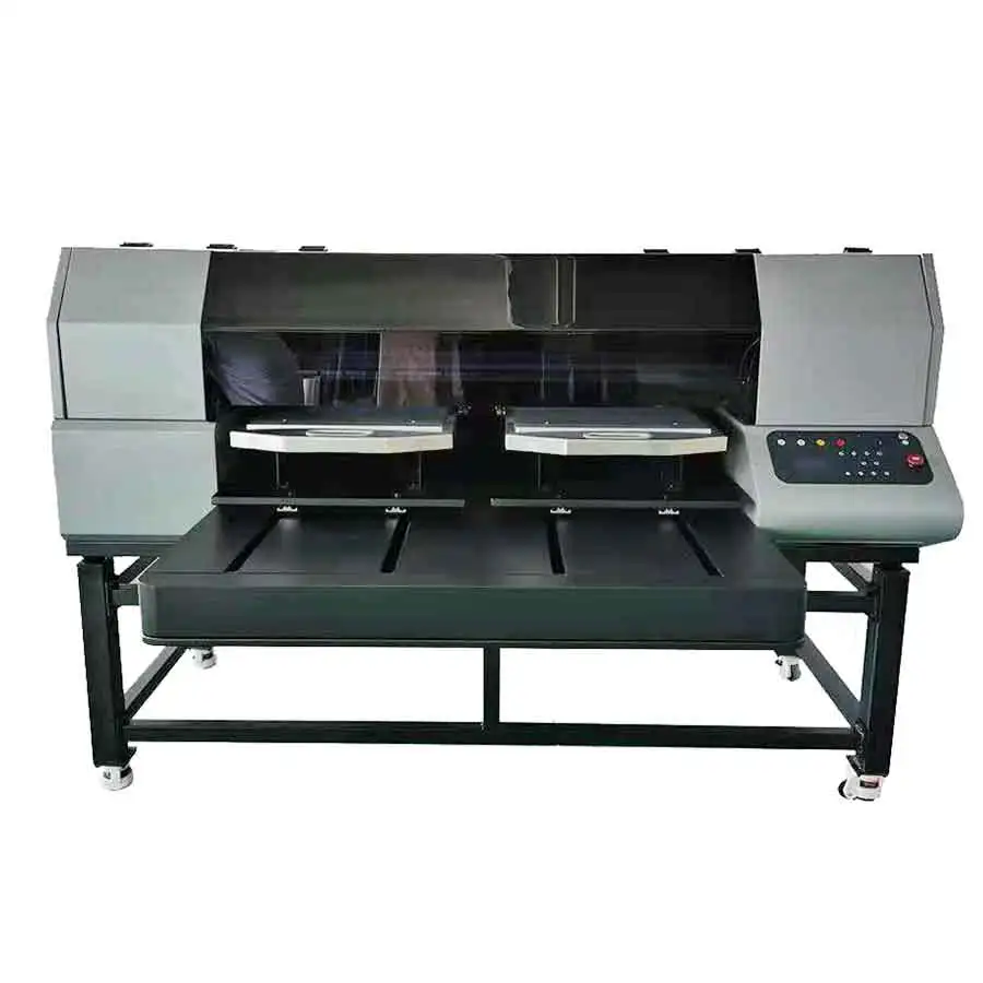 Guangzhou disen price double station 40x50cm large industrial a2 a3 tshirt printer cheap dtg digital direct to garment printer