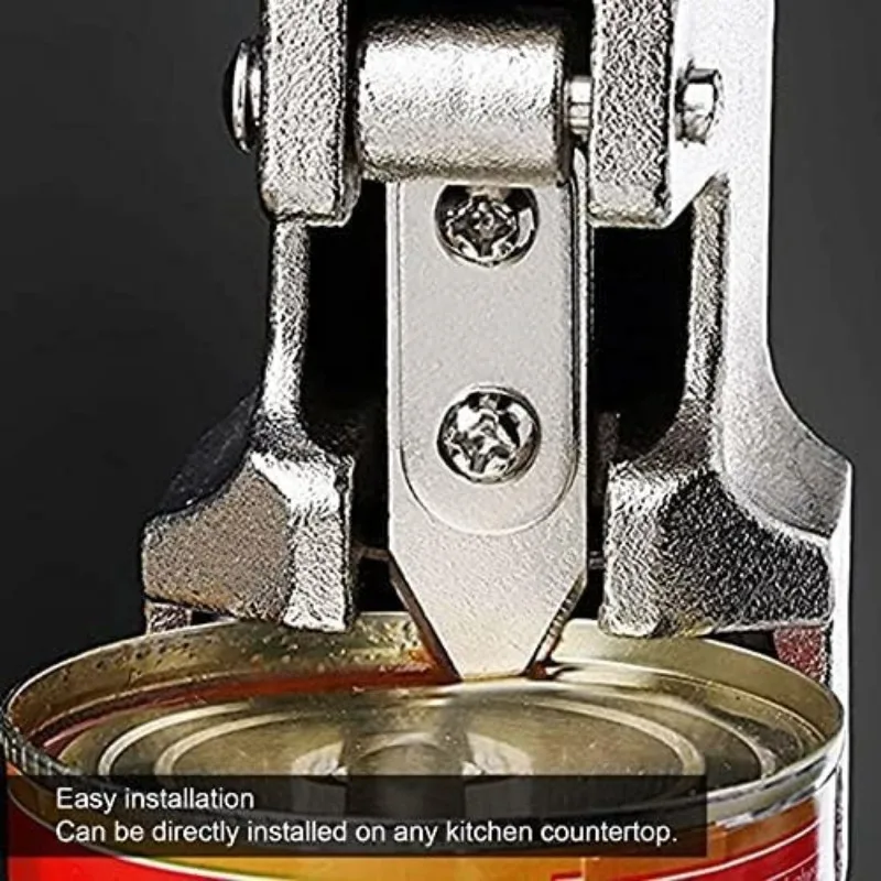 Heavy Duty Desktop Manual Can Opener, Clamp On Table Commercial Tin Opener For Catering Use