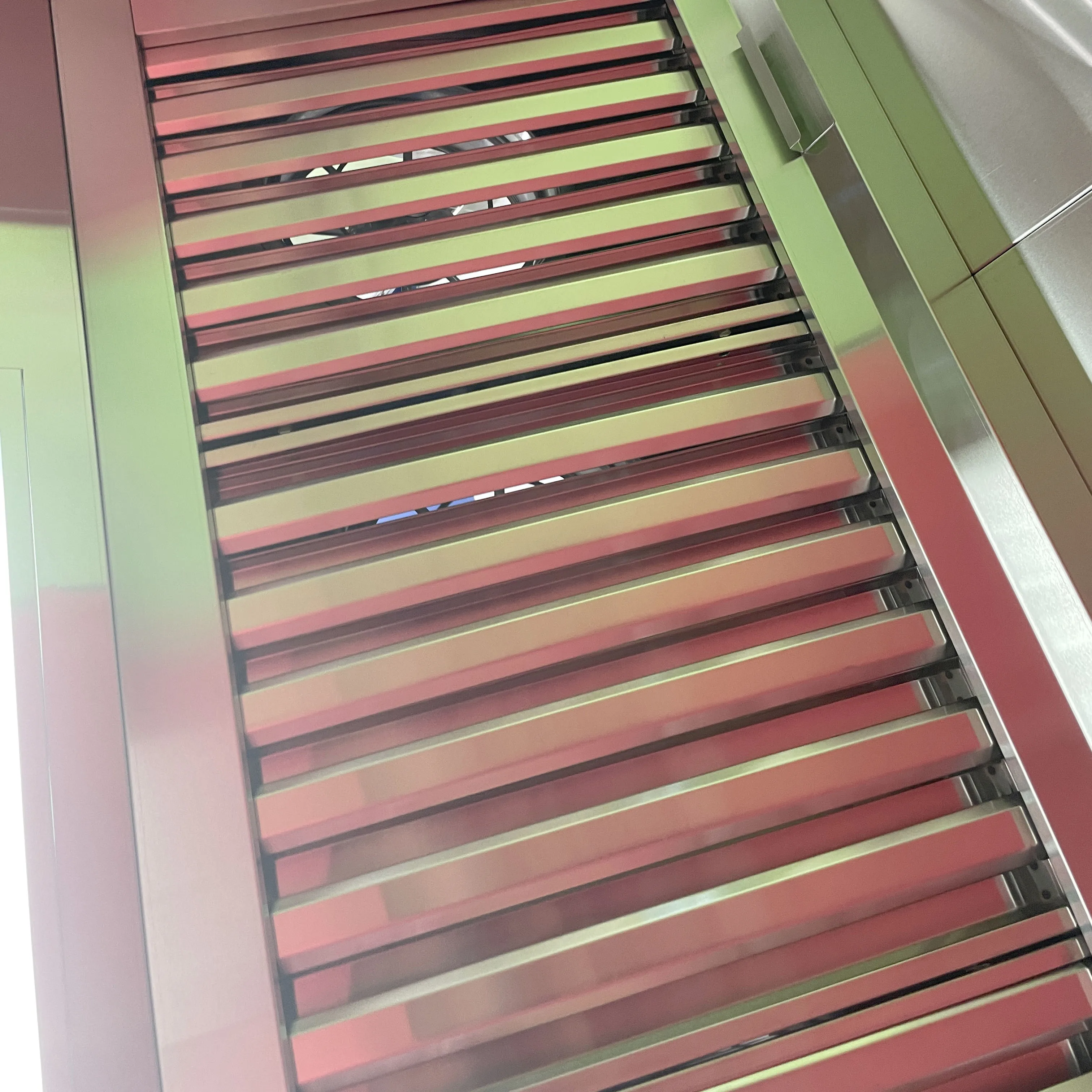 شفاط عادم تجاري من الفولاذ المقاوم للصدأ مع ضوء مع غطاء مستخرج لنظام الهواء النقي على طراز جزيرة