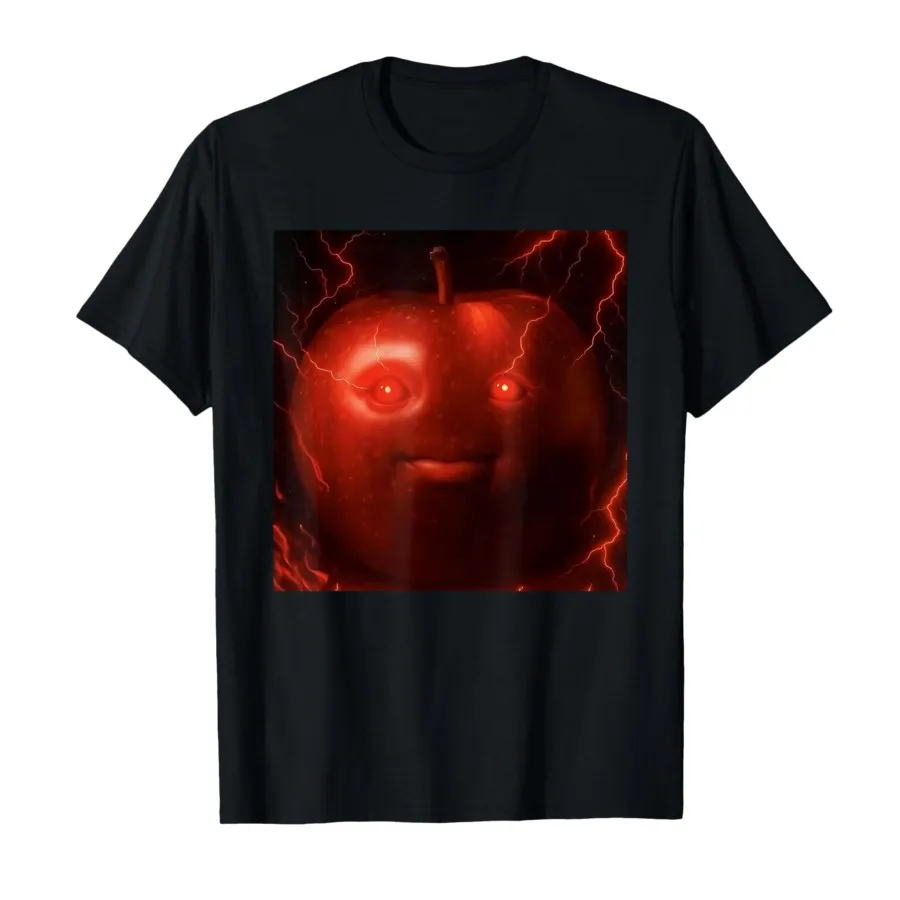 Silly ai NICHE Evil Apple gen Z mee brainrot Fruit Women s Wear shirt