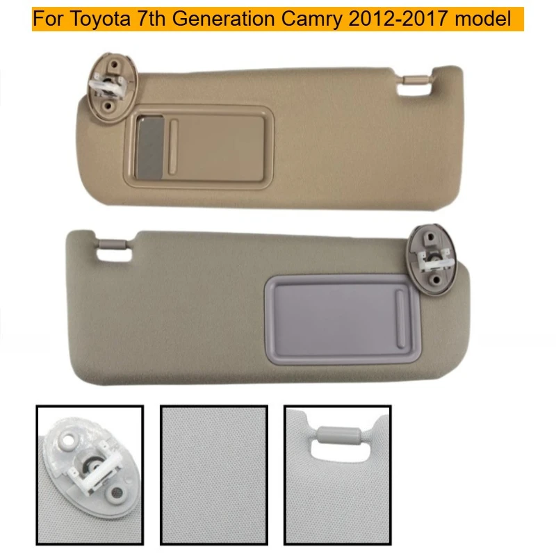 For Toyota 7th generation Camry 2012 2013 2014 2015-2017 sun visor front sun visor makeup mirror beige gray left and right