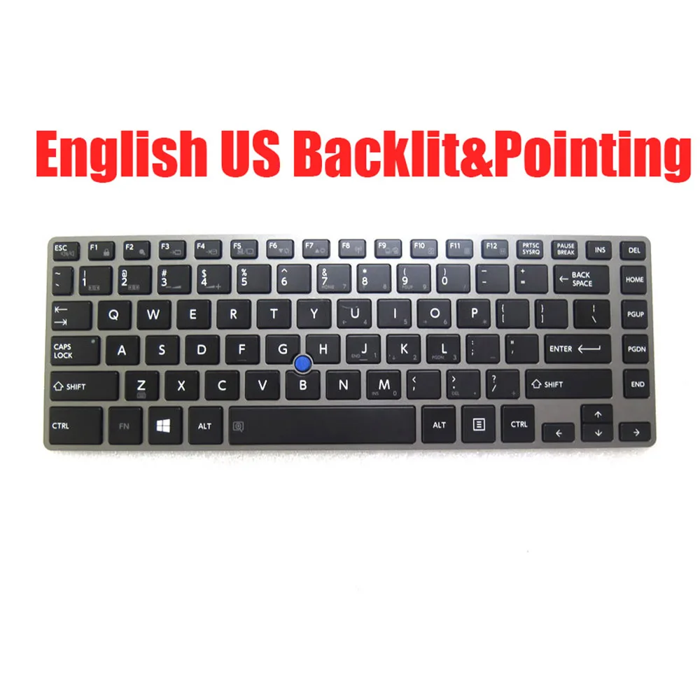 

US Laptop Keyboard NSK-V21BN 6K+NAY0M.10A G83C000E93KR 4B+NAY03.001 NSK-V22BN 0K 9Z.NAYBN.20K Black With Gray Frame New